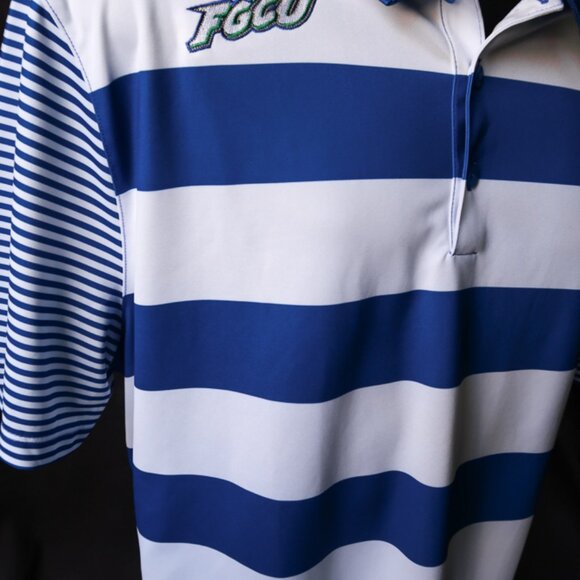 FGCU Eagles Blue Striped Nike Polo (XL) NICE!! 🏀 - Picture 10 of 12